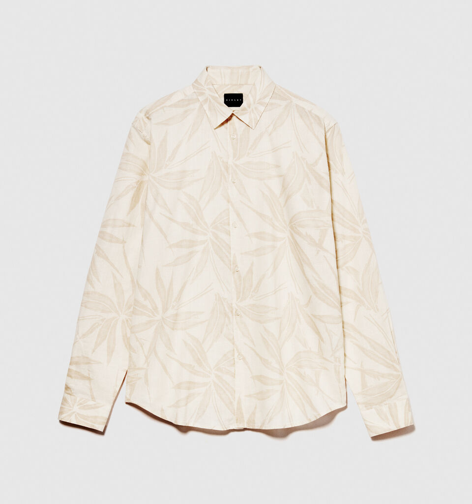Printed shirt - men's regular fit shirts - Beige | Sisley image number 6